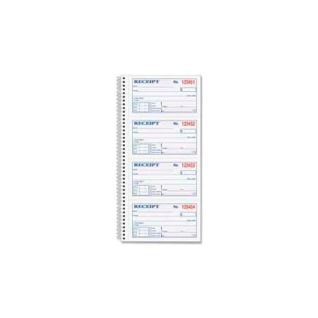 Tops Business Forms Tops Money/Rent Receipt Book, 2-Part, Carbonless, 11" x 5-1/4", White/Canary, 200 Sets/Book 4161